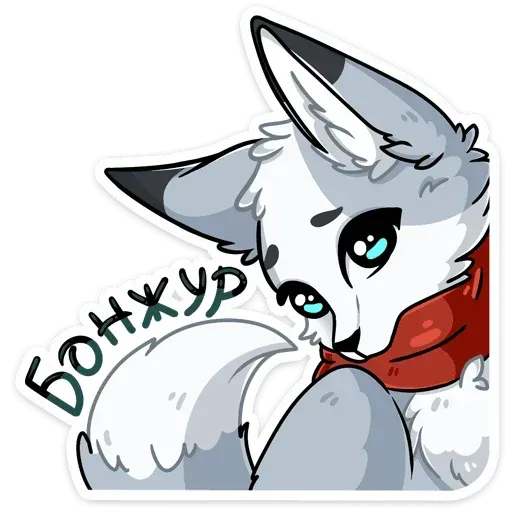 Polar foxy- Sticker