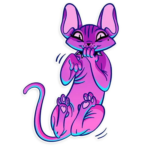The Neon Cat - Sticker 2