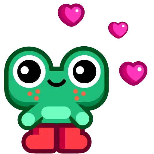 Froggo in Love - Sticker 2