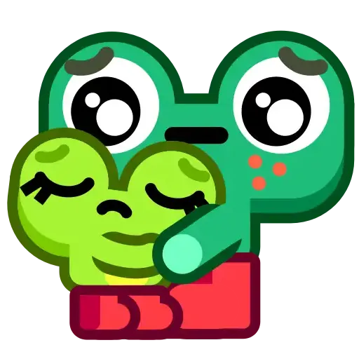 Froggo in Love - Sticker