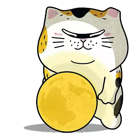 士多貓「月來月圓」 - Sticker 5