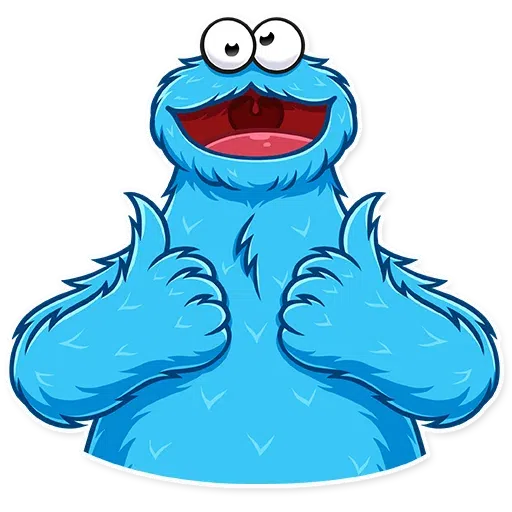 Cookie Monster- Sticker