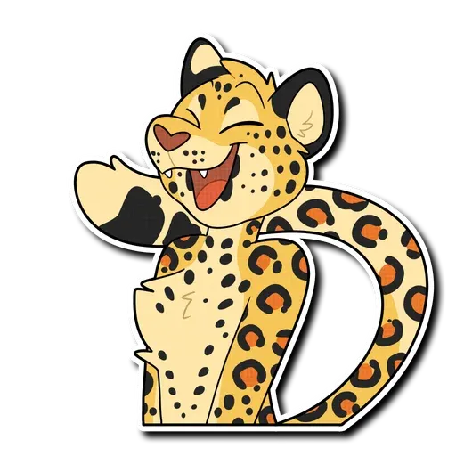 Leopard- Sticker