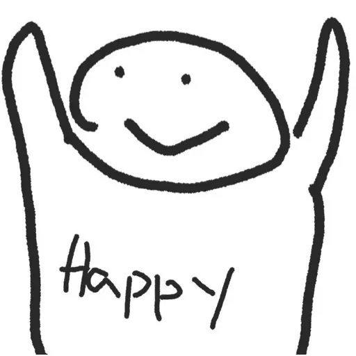 happy- Sticker