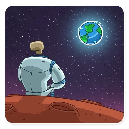 Lone dead spaceman - Sticker 6