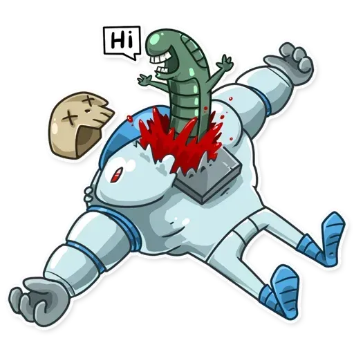 Lone dead spaceman - Sticker 5