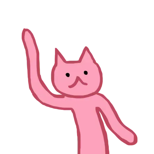 Pinkcat- Sticker