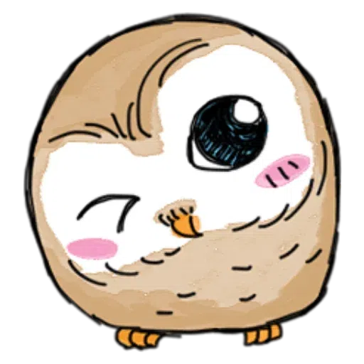 A little cute owl- Sticker