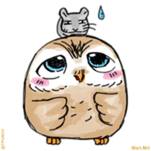 A little cute owl - Sticker 6