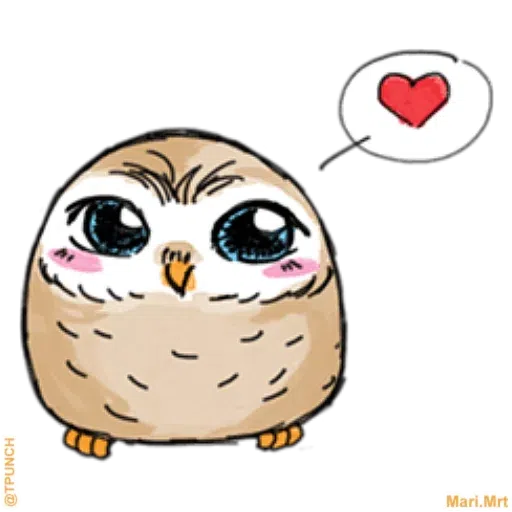A little cute owl - Sticker 2