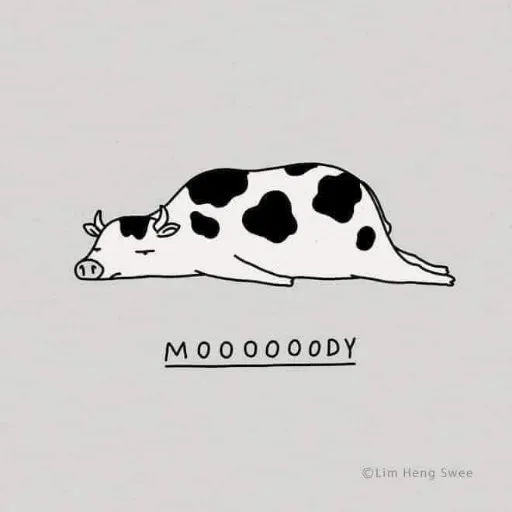 Moody Animal Puns - Sticker 5
